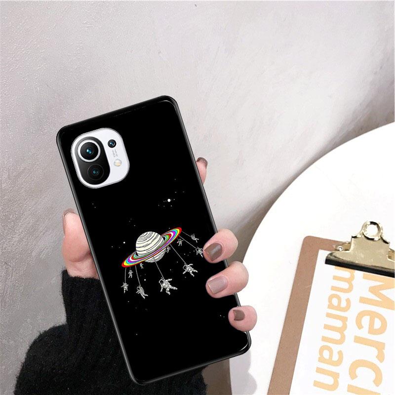Moon Astronaut Phone Case for Xiaomi 12 Mi 10T 11T 11 Pro 10 10T 11 Lite 10pro 11Ultra Poco X3 Pro Poco F3 M3