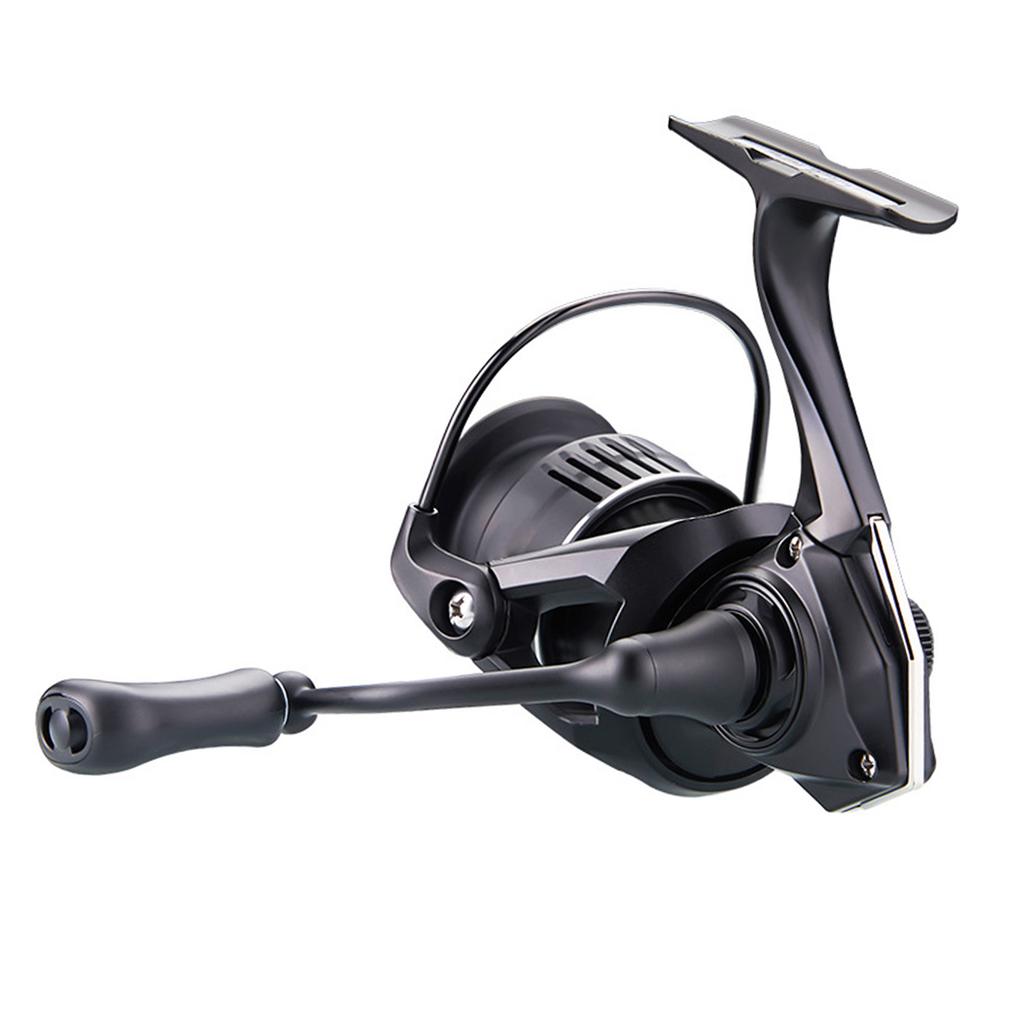 Carbon Fiber 6+1BB Spinning Reel 5.2:1 Speed Ratio Aluminum Alloy Gear Fishing Reel for Saltwater AQR2000MHG