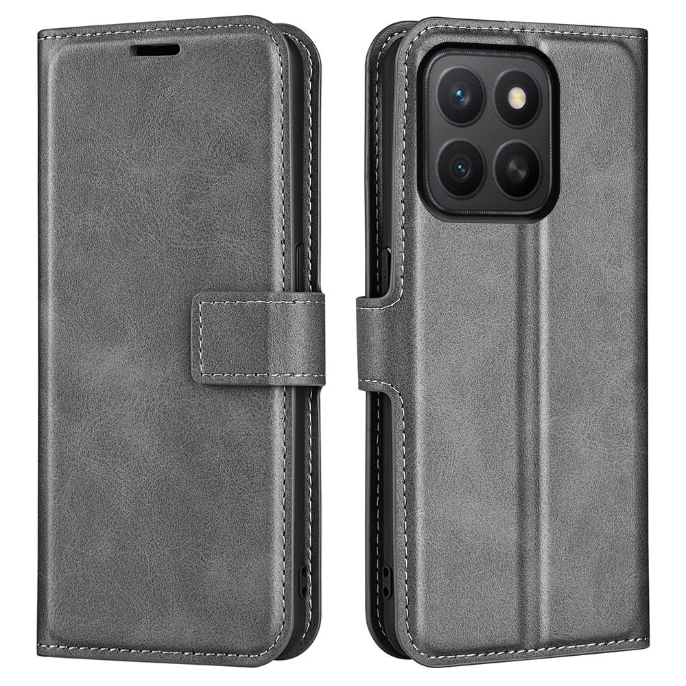 For Honor X8c 4G Stand Case Anti-Scratch Calf Texture Leather Phone Cover