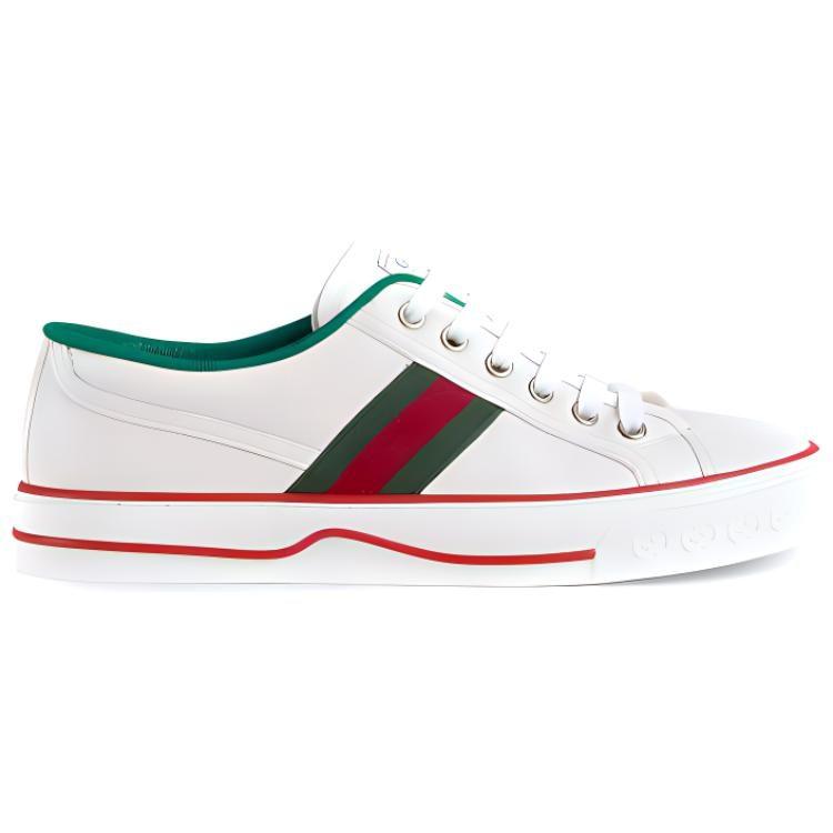 Gucci Tennis 1977 White Green Red Women's 645979 17L10 9060