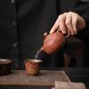 Manshanhong Series Old Rock Mud Teapot Ceramic Single Pot for Home Office Retro Kung Fu Tea Ceremony Brewing Set Chinese Style