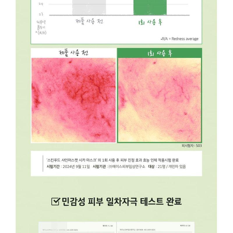 Skinfood Shine Muscat Cica Mask Set