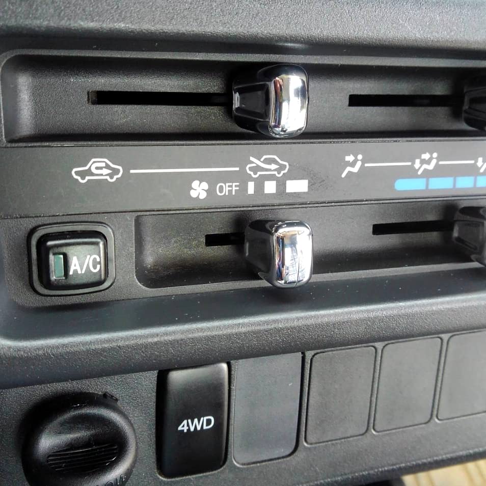 CGP Heater Control Lever Switch for Toyota Hijet Truck Jumbo High Standard Cover, 8-Piece Cover, Plated, (S500P, S510P), Standard, Roof, (CGP-5941)