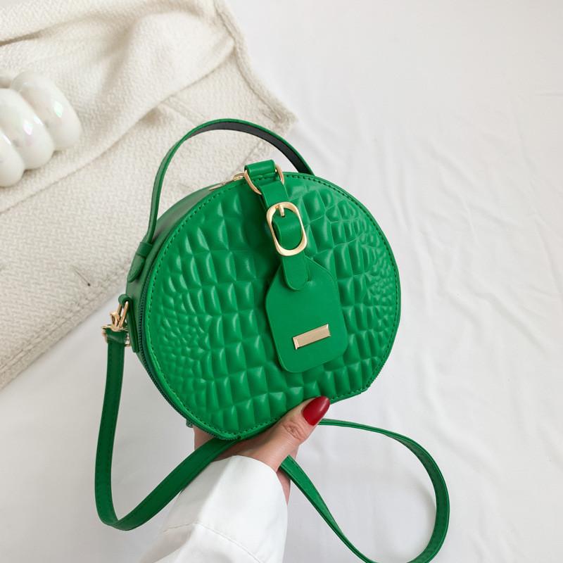 Summer 2023 New Arrival Women's Round Bags Multiple Colors With Inner Pocket
