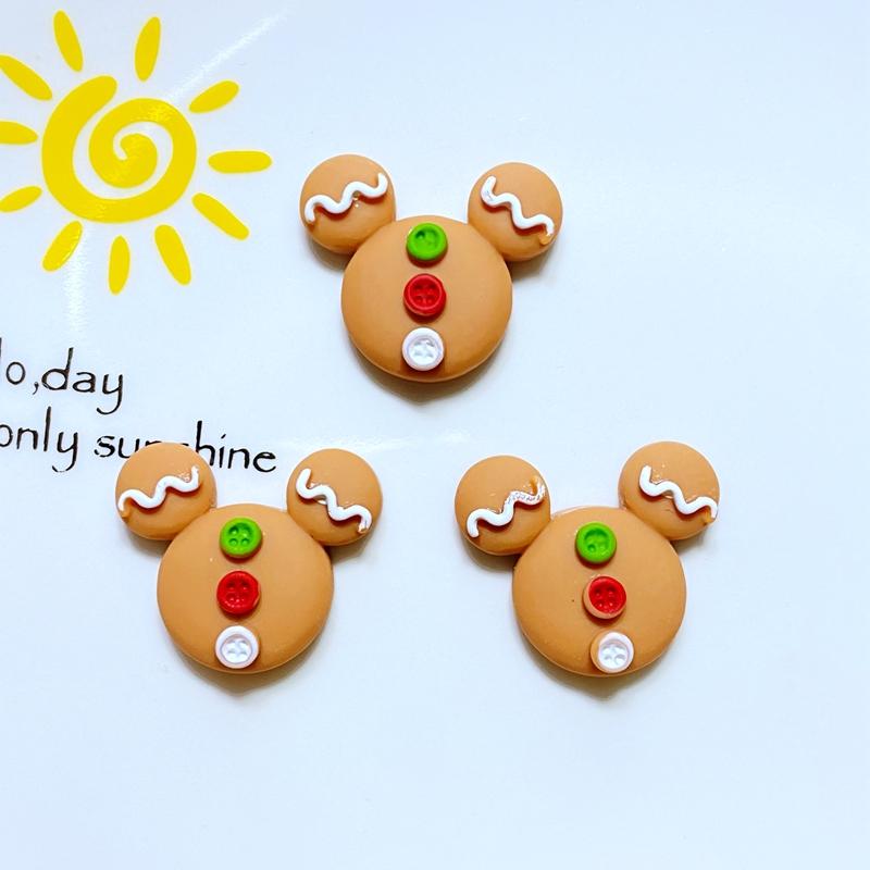

10Pcs New Cute Mini Christmas Cartoon Series Flat Back Resin Cabochons Scrapbooking DIY Jewelry Craft Decoration Accessories