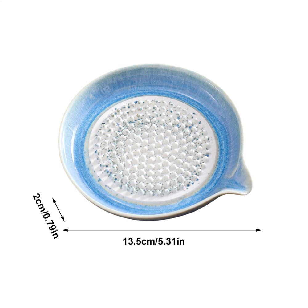 

Grating Plate Gradient Glaze Smooth Tool Garlic Grater Dish Bowl for Home Kitchen Chocolate Onion Lemon Fruits Vegetable Meal синій