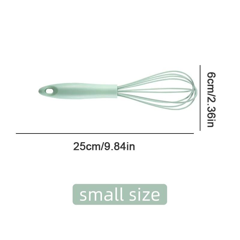 

Ручной взбиватель для яиц, пластиковый силиконовый воздушный шар, миксер для взбивания сливок, перемешивающий воздушный шар, катушка, стильные инструменты для яиц S зелёный