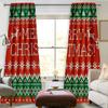 Weihnachtskitz Rot Grün Bedruckte Hochverdunkelnde Vorhänge Arbeitszimmer Küche Wohnzimmer Fenstervorhang Schlafzimmer Accessoire 2 Paneele