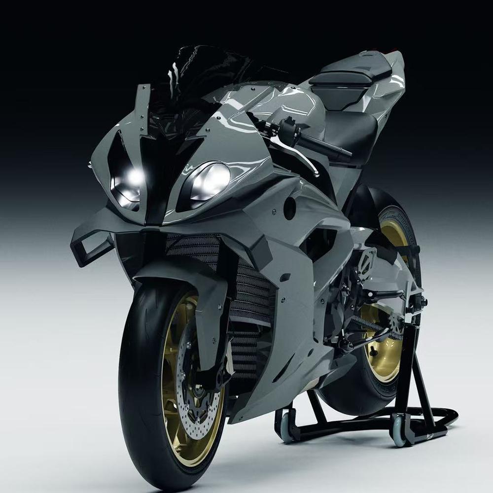 For S1000RR 2015-2018 Wind Wing Aerodynamics Fairing Winglets S 1000 RR GP WING Motorcycle Front Spoiler Lower Spoiler Front Lip