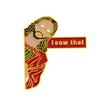 I Saw That Pin Comical Enamel Pin Jesus Lapel Pin Collectible Gift for Friend