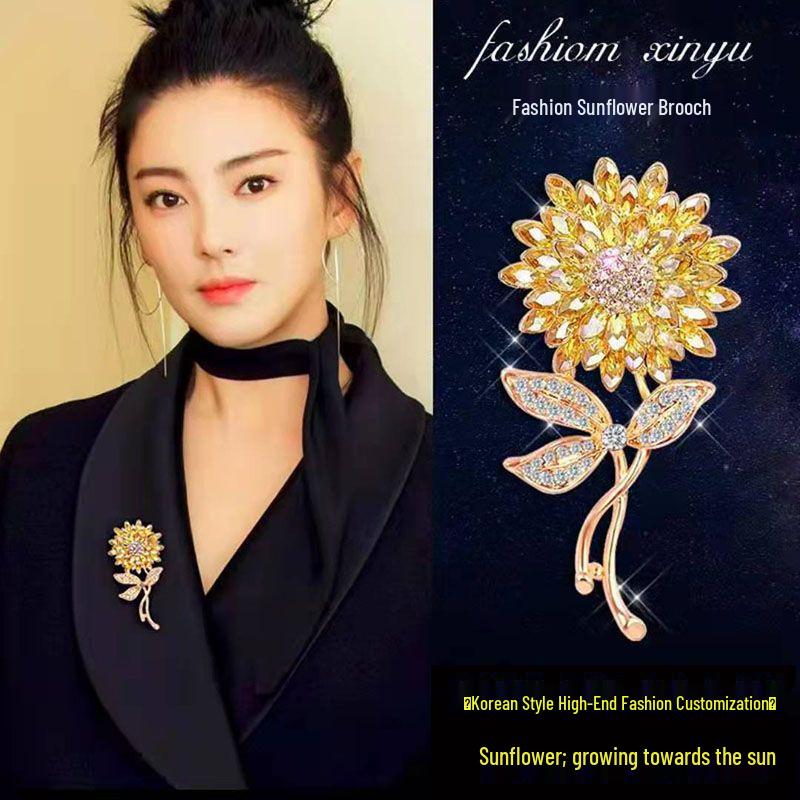 Versatile Rhinestone & Pearl Brooch for Women - Elegant Suit Accessory