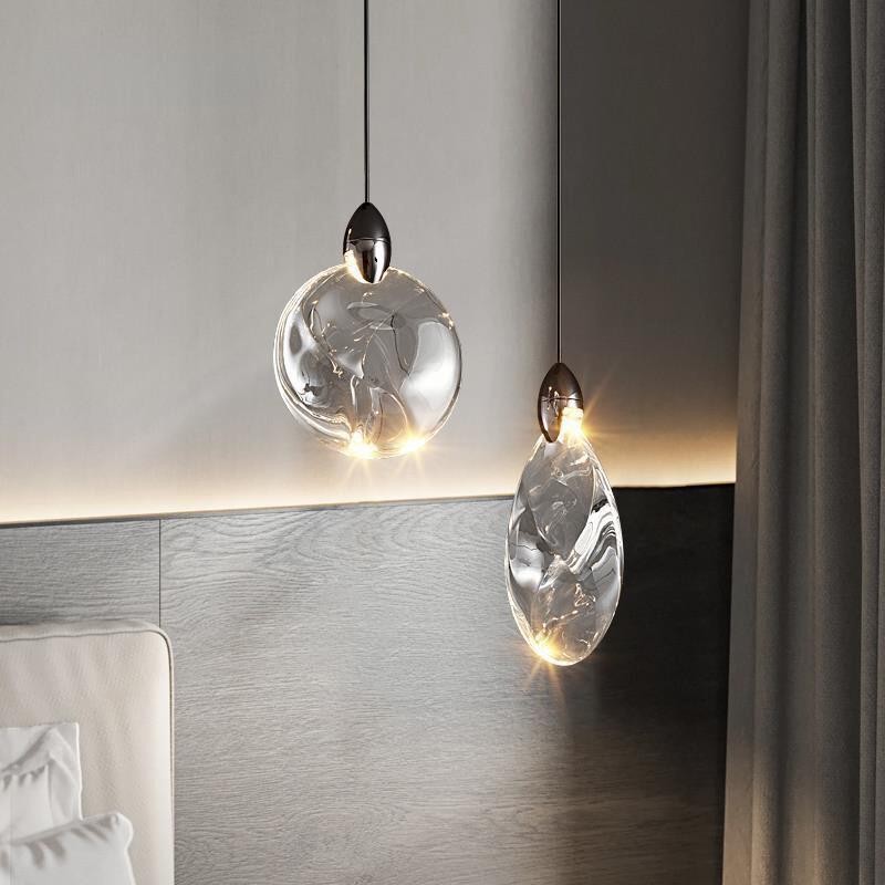 Modern Crystal Chandelier for Bedroom & Living Room - High-End Bedside Pendant Light