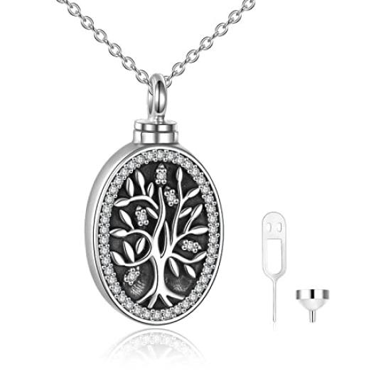 

Life Tree Tree of Life Memorial Cremation Container Memorial Service Commemorative [AOBOCO] Pendant, Necklace, Pendant, Ashes/Hair Container,
