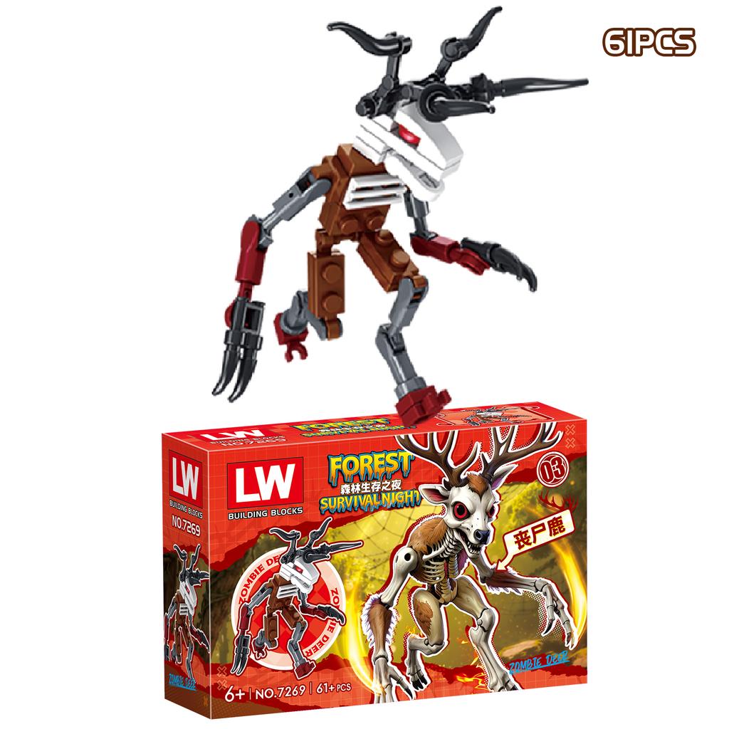 Non-Toxic Hot 99 Nights In The Forest Deer Building Blocks Set 99 Nights In The Forest Deer Blocks For Children Toys Christmats Gifts