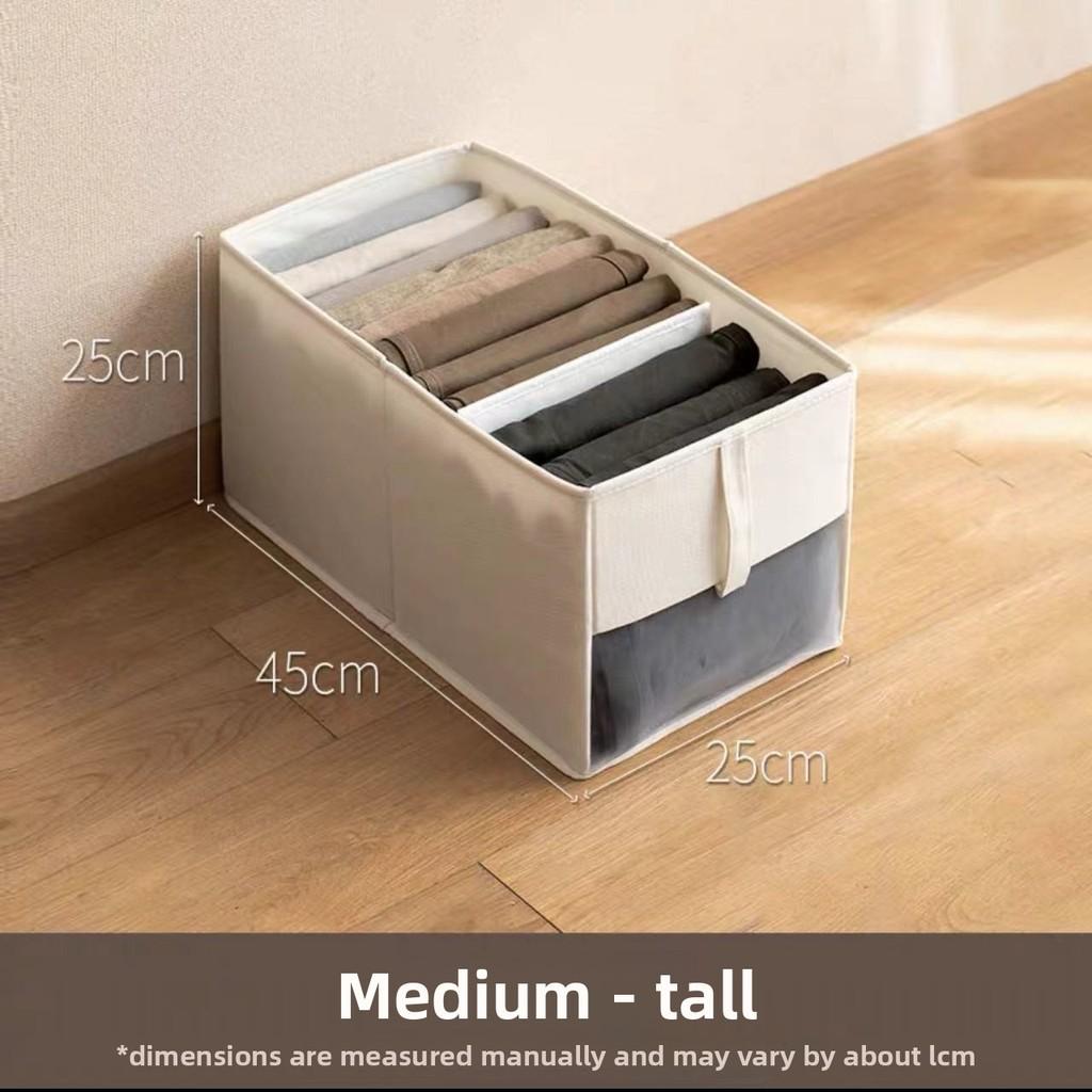 Cloth Storage Bin Foldable Cotton Linen Dustproof Organizer For Bedroom Closet Drawers