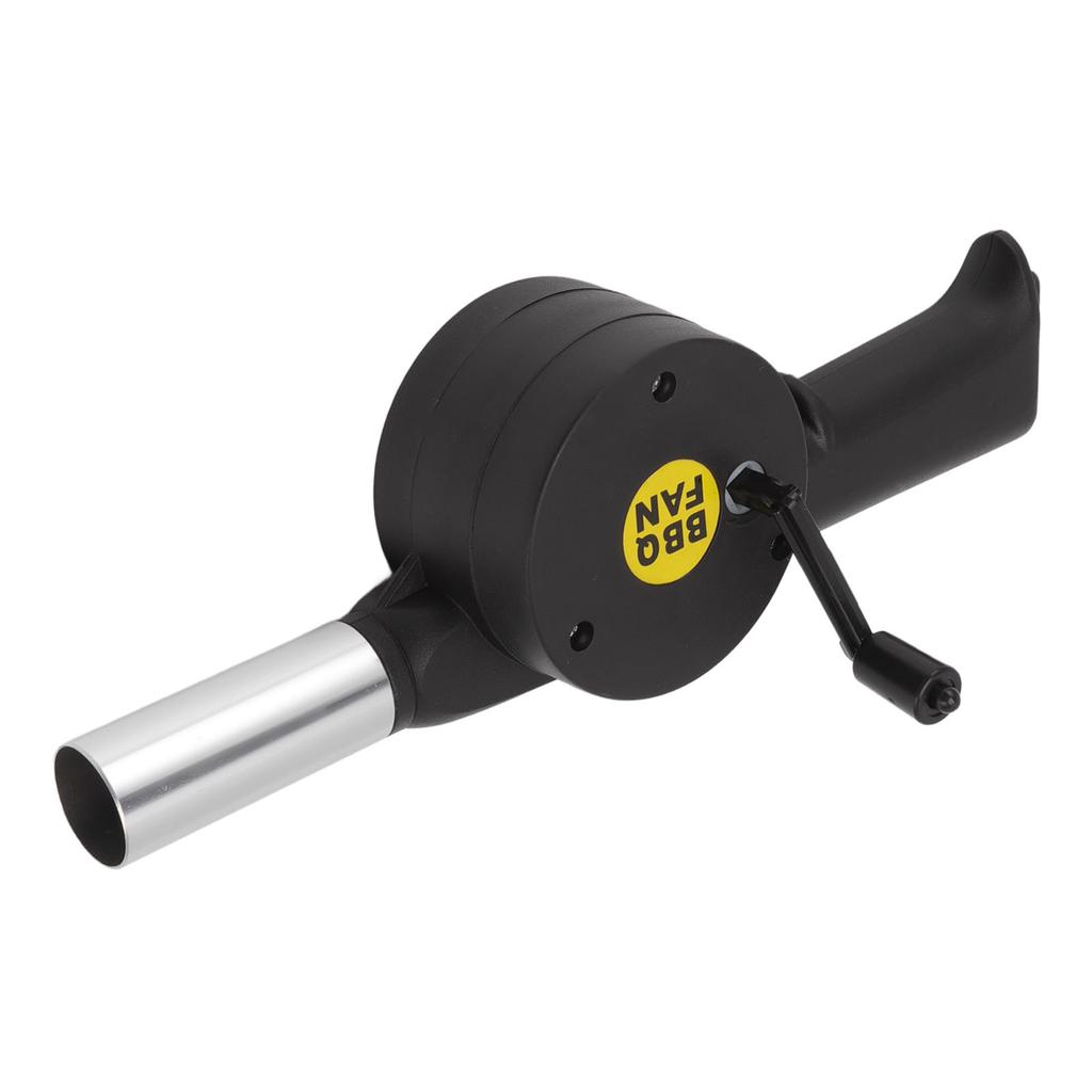 Luftgebläse Mini Hochtemperaturbeständig Einfache Reinigung Handheld Tragbar BBQ-Ventilator Schwarz