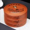 Tea Cake Storage Box Multi-Layer Ceramics Sealed Tank Snack Storage Case Elegant Printing Tea Caddy  Nut Coffee Bean Organizer