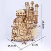 3D Wooden Moving Castle Puzzle - DIY Anime Model Kit, Educational Building Blocks, Collectible Desk Decor from Classic Animation