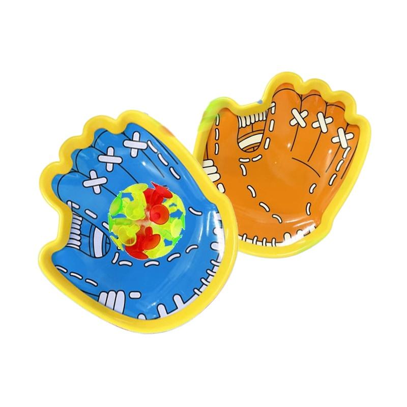 Kids Luminous Suction Cup Ball Set 1 Set Cartoon Fun Throw Catch Toys Interactive Glowing Ball Game for Parties Family Non Glowing Ball