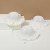 Princess Toddler Sun Hat Sunscreen Baby Fishermen Hat Fashion White Lace Bucket Hat  Beach