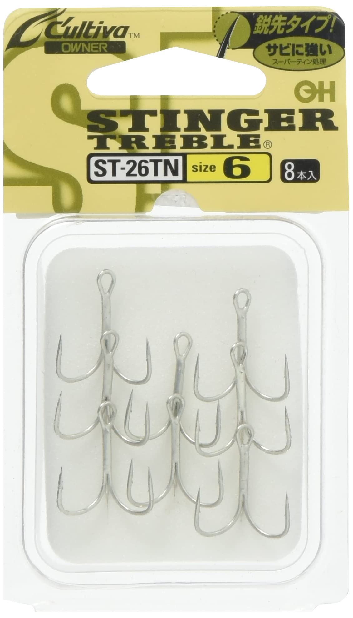 OWNER Triple Hook ST26TN Stinger Triple Hook No. 6 11684 6