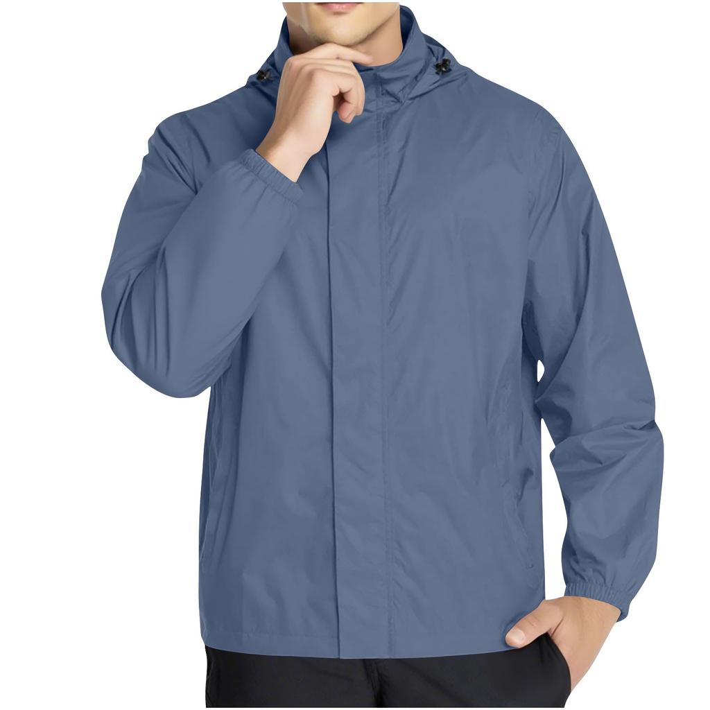 Rain Jacket Men Raincoat  Running Waterproof Windproof Travel Hiking Cycling  Rain Coat