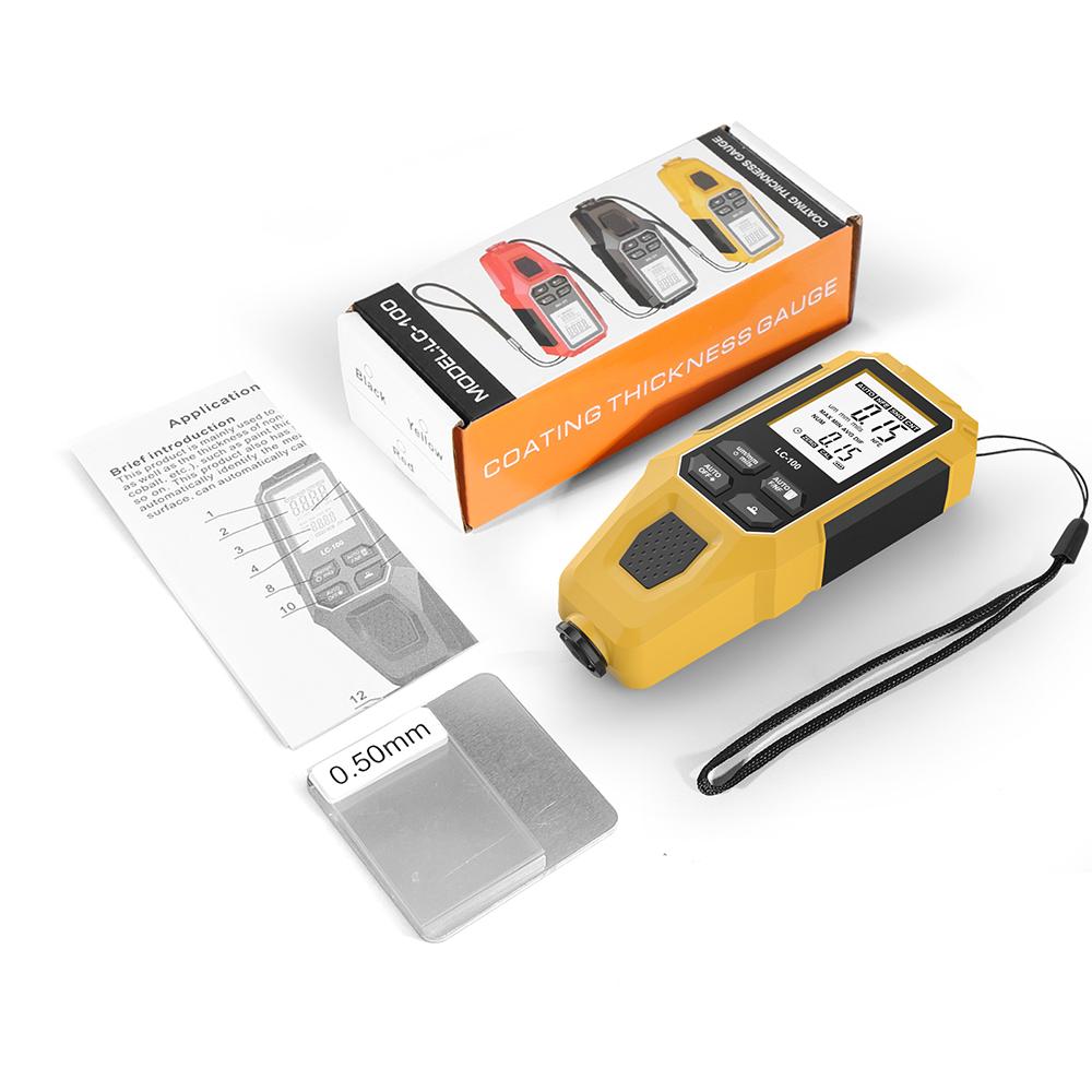 JUANJUAN Car Paint Thickness Gauge Electroplate Metal Coating Thickness Gauge for Car 0-2000um Fe & NFe Coating Tester Meter
