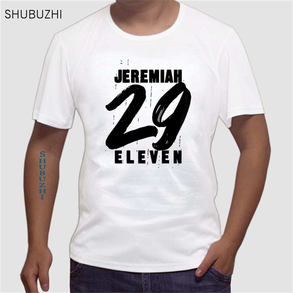 

men brand teeshirt Short Sleeve Tshirt Jeremiah 29 11 Eleven Christian Bible Verse T Shirt cotton tshirt sbz450 S