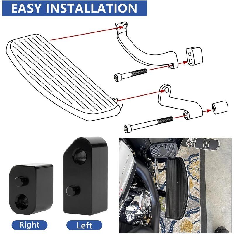 Motorcycle rider pedal front footstep bracket for Harley Davidson Touring Street Road Electra Glide Road King FLHX 2009-