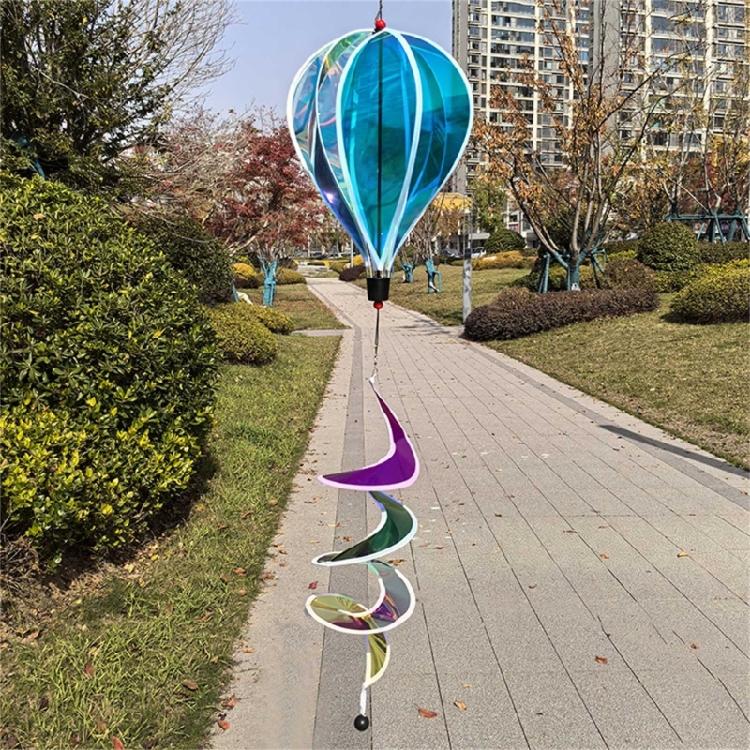 Multifunctional PVC Rotating Hot Air Balloon Wind Spinner for Outdoor Gardens Patios Balcony Weather Proof Ornaments