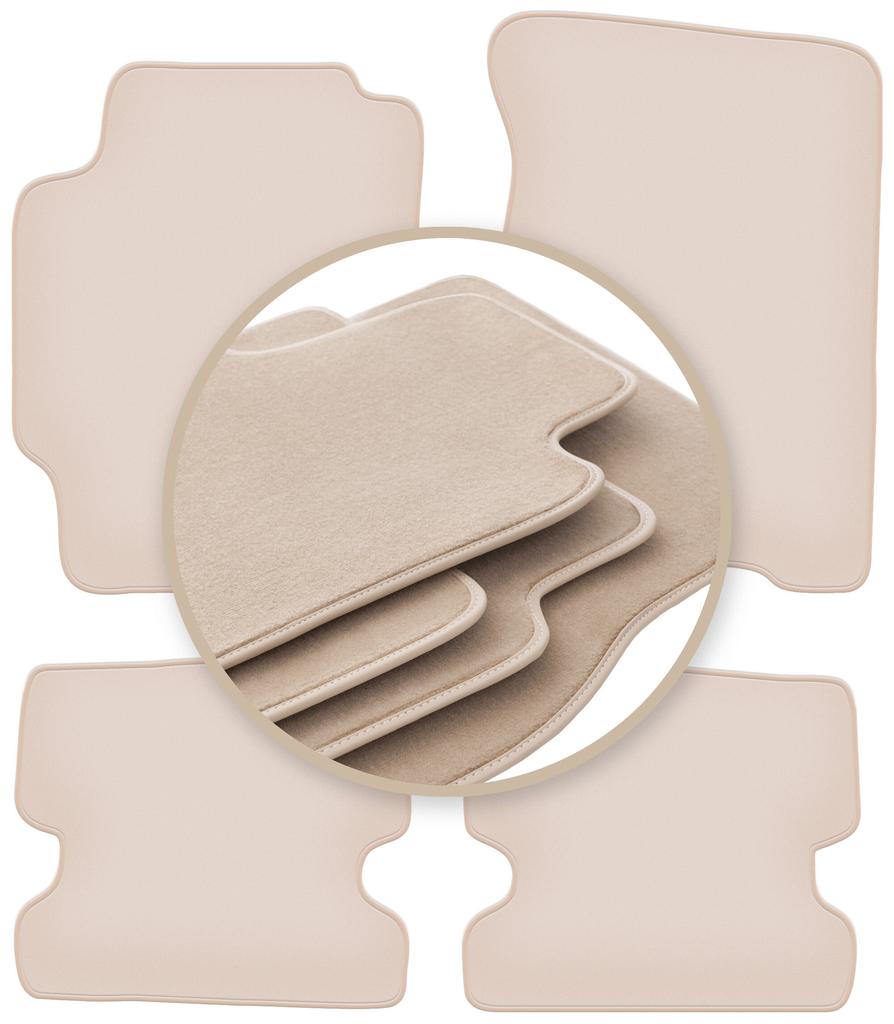 PREMIUM Beige Floor Mats For: Mazda MX-6 II Coupe 1992-1997