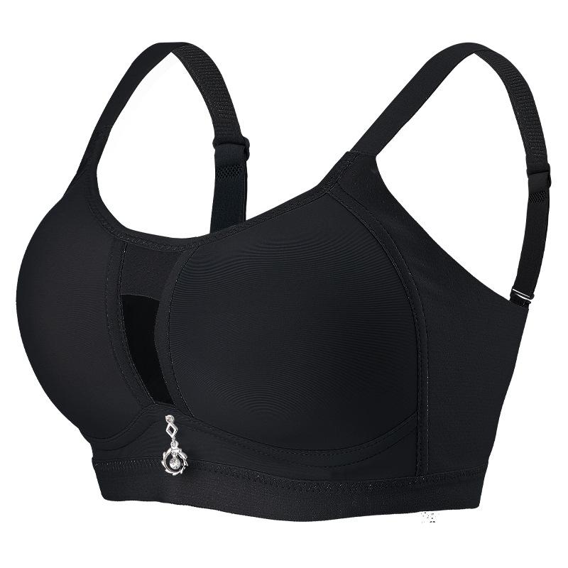 

Безшовні бюстгальтери для жінок Бездротова нижня білизна Бюстгальтер Push Up Intimates Bralette Brasier No Wire Бюстгальтери великих розмірів CD Чашка 36/80B чорний