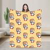 Super Soft Blanket Pororos the Little Penguins Throw Blanket Cute Cartoon Flannel Bedspread For Living Room Funny Sofa Bed Cover