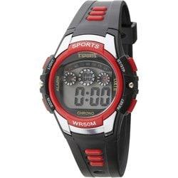 CREPHA TS Series Men's Quartz Digital Wrist Watch - Black / Blue TS-D157-BL TS-D159-RD TS-D156-BL TS-D158-BK TS-D154-BL TS-D155-SV TS-AD094-BK
