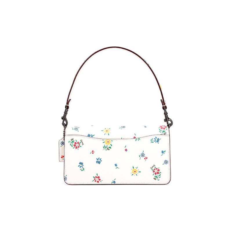 Coach Tabby 26 Floral Print Leather Dionysus Bag Handbag Shoulder Bag Crossbody Bag Medium Women's White