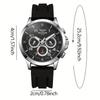Fashion Men Wristwatch Luxury Original Man Watch Silicone Strap Sport Quartz Male Clock Gift