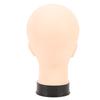 PVC Mannequin Head Bald Head Model with Universal Stand Interface for Wig Making Hat Display and Massage Training