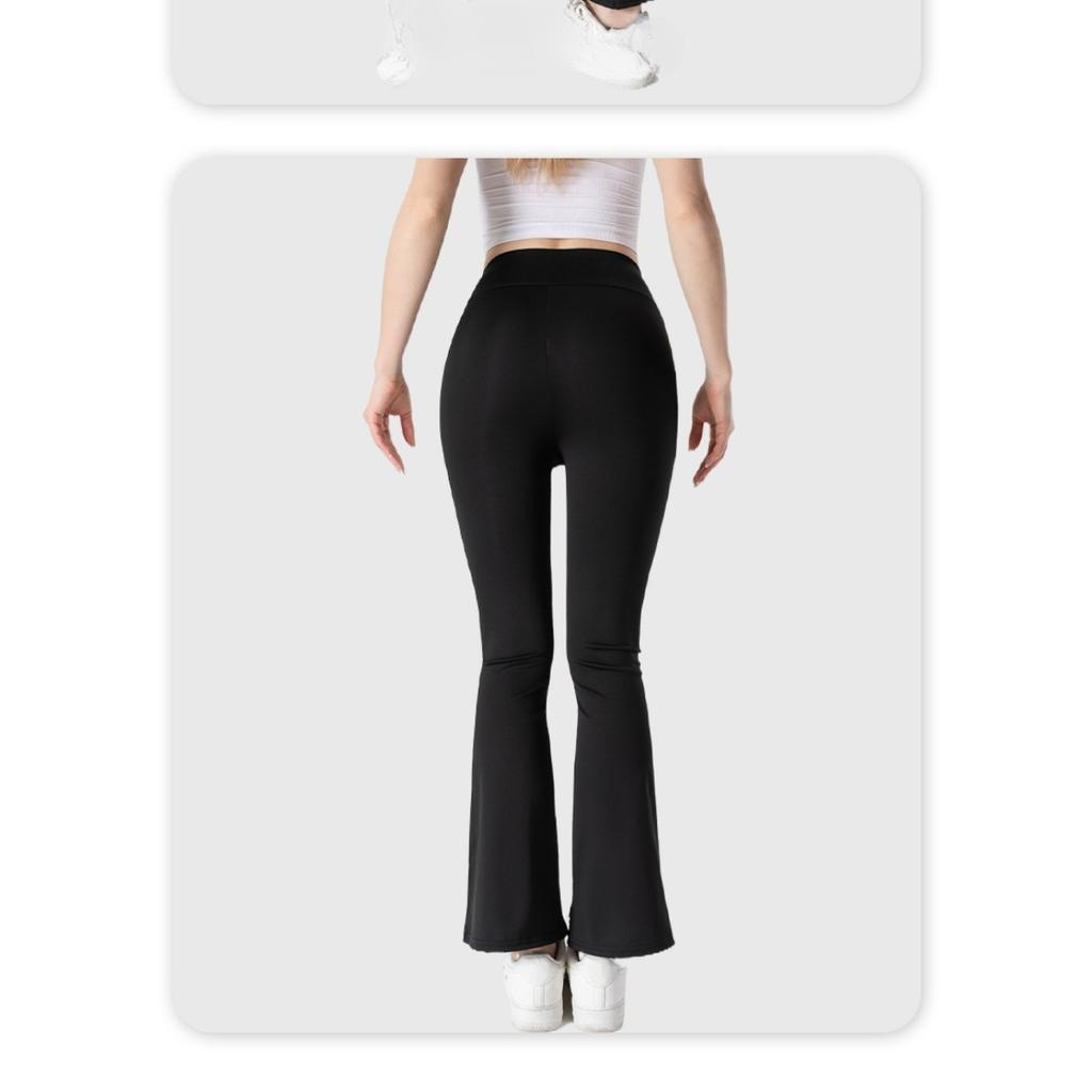 Shark Pants Flared Pants, High Waisted Elastic Casual Pants, Micro Flared Yoga Pants Women's Pants