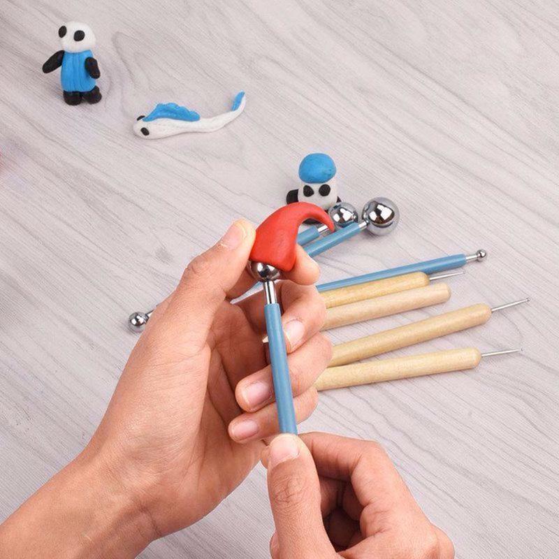 10 Pcs Dotting DIY Tools Kit Stainless Steel Ball Styluses Rock Painting