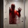 Self-Adhesive Halloween Wall Decals Scary Silhouette Cling Stickers  Indoor Use