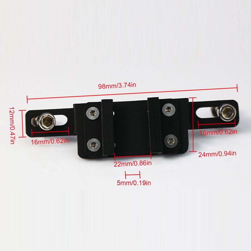 Bicycle Adjustable Width Taillight Mount Holder Cycling Tail Light Rack Mount Aluminum Alloy Mount Bracket for Bike Enthusiasts