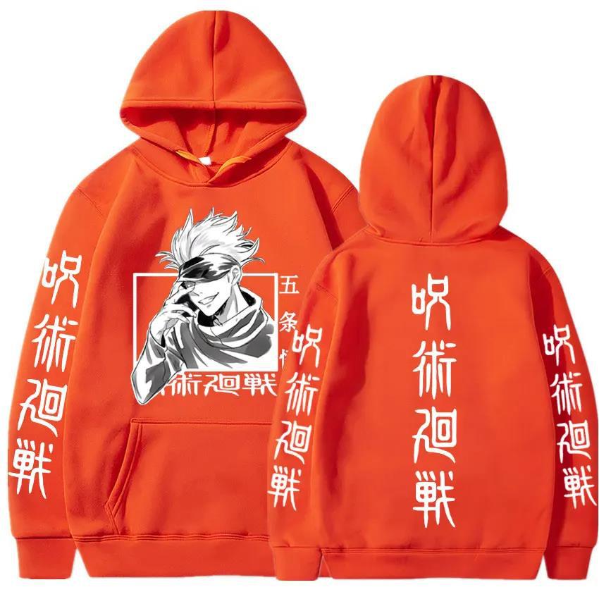 Japan Anime Jujutsu Kaisen Gojo Satoru Printed Men's Hoodie Brand Hoody Y2K Clothes Vintage Casual Unisex Long Sleeve