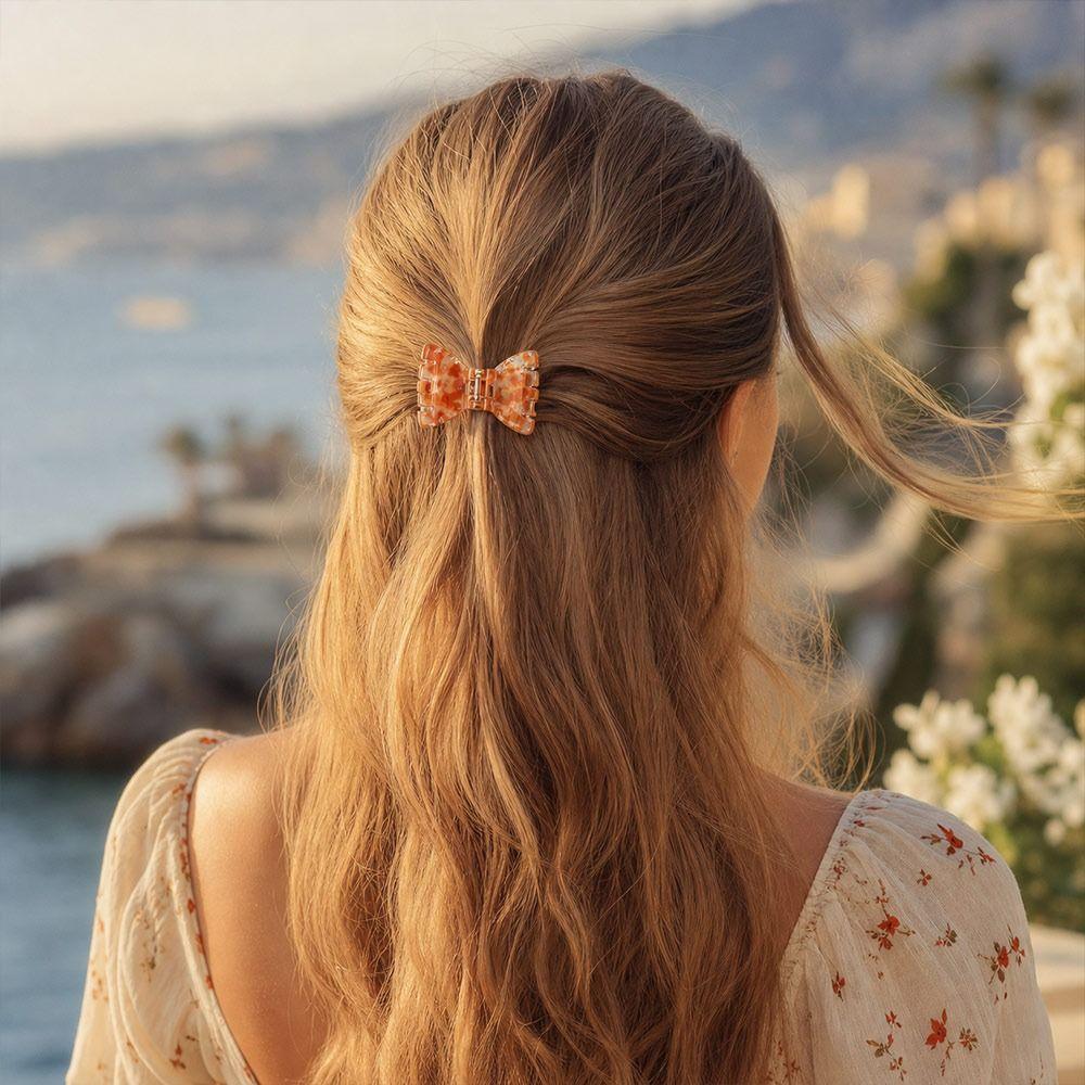 Magnetic Closure Bow Hair Clips Plastic Hair Styling Clips Magnetic Hair Clips Women Hair Decor