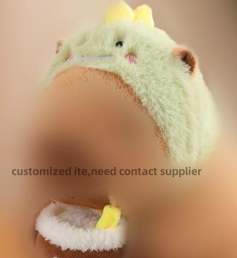 Dropshipping Robbing DogPlush Toy Stuffed Trick Capibara Black Masked Puppy Dog Plush Toys for Kids Birthday Gift for Boy