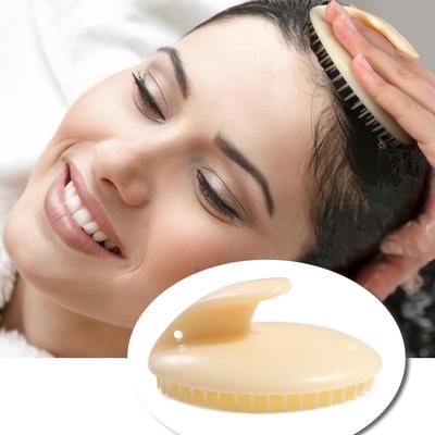 Brosse de massage douce pour le cuir chevelu Enlève les pellicules Soin du cuir chevelu Peigne pour laver les cheveux Portable Humide et sec Brosse de douche Femmes/Hommes
