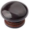 Solid Wood Mushroom Knob: Single Hole Cabinet and Drawer Handle