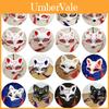 Mască Fox Japoneză Anime Jumătate de Față Pictată Manual Kitsune Accesoriu Costum Cosplay Halloween