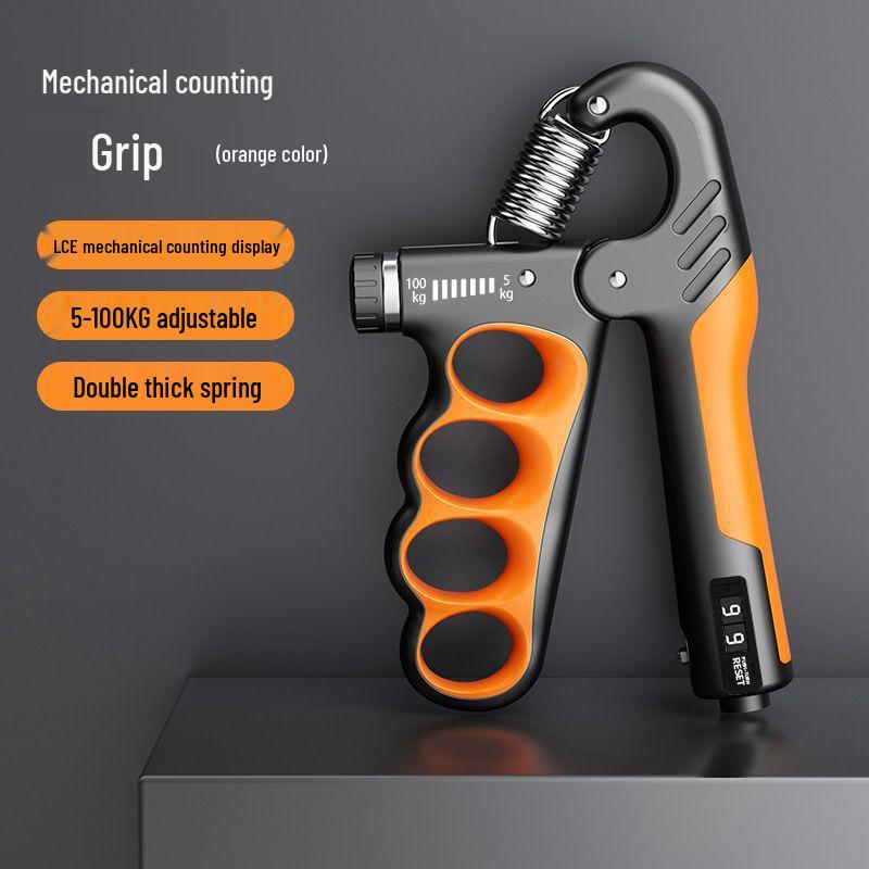 Adjustable Mechatronic Finger Strength Training Hand Gripper for Adults - Muscle Fitness Counter Model