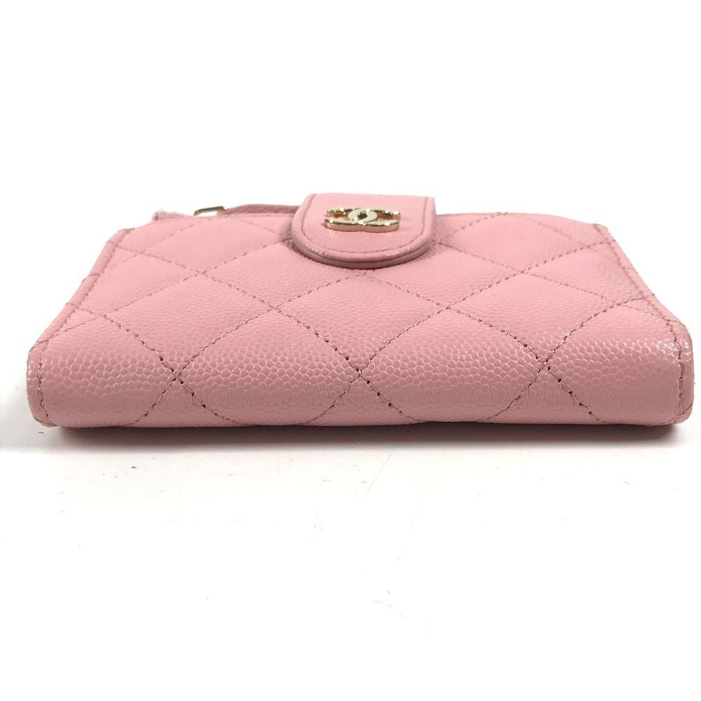 Chanel AP1928 CC Logo Quilted Matelasse Double Zip Card Case Compact Wallet