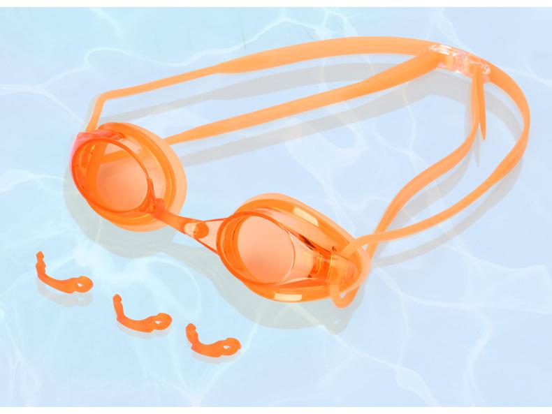 High-Definition Waterproof Anti-Fog Color-Plated Racing Swimming Goggles